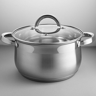 

Кастрюля Webber ВЕ-146/2 обьем 5,0л нерж стекл кр
