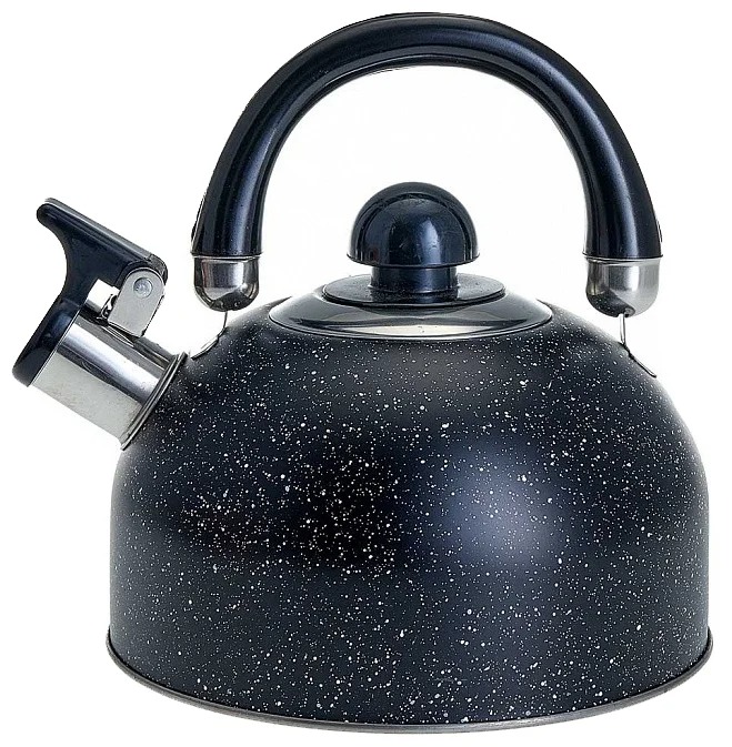 фото Webber чайник со свистком be-0539, 2.5 л, черный мрамор