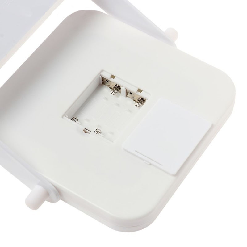 фото Зеркало косметическое настольное luazon kz-05 (квадрат) с подсветкой белый