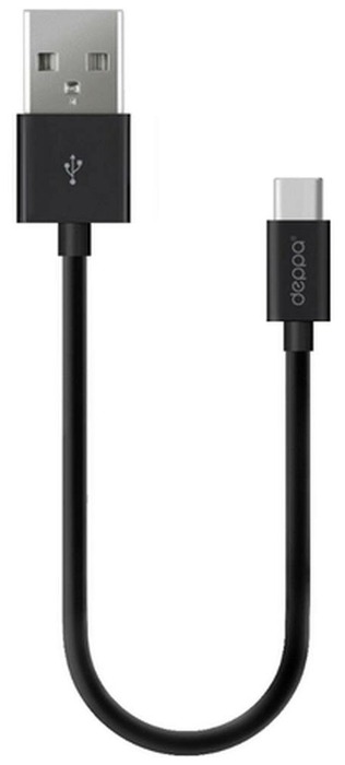 

Кабель USB2.0-Type C 3m черный Deppa