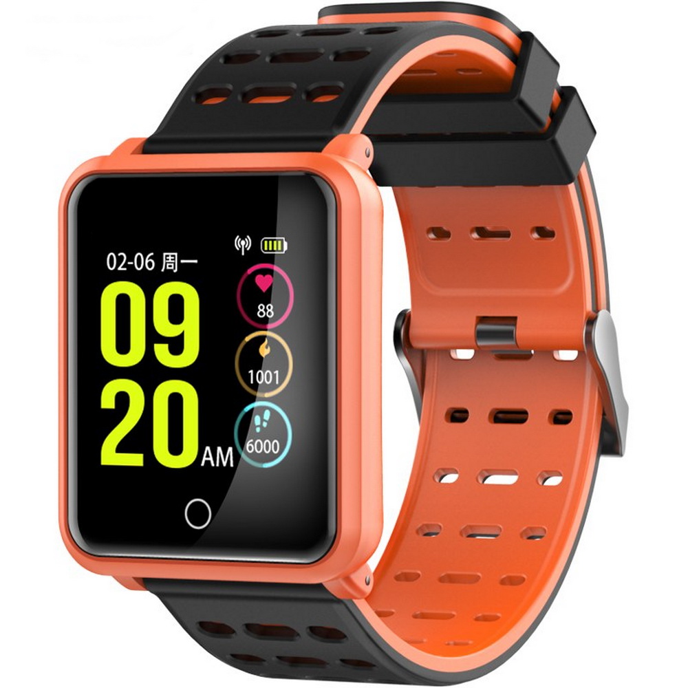 фото Умные часы smart watch n88, цвет в ассортименте, оранжевый