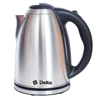

Чайник электрический DELTA DL-1032 нерж.,: 2000 Вт, 2 л (Россия)(12)