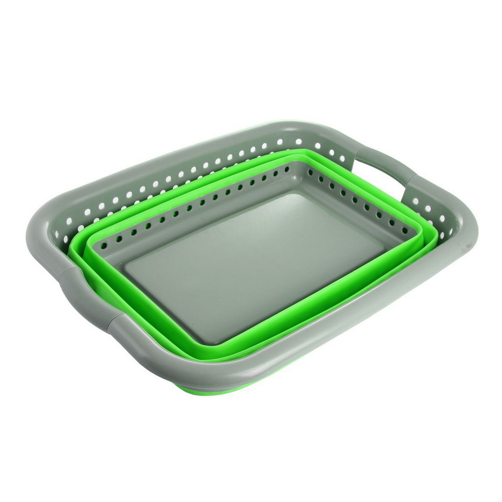 фото Корзина складная большая, зелёный