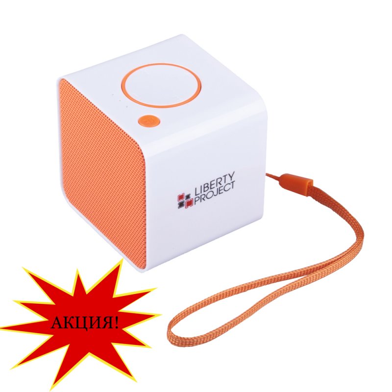

Колонка беспроводная Bluetooth «LP» LP-168 (белая с оранжевым)