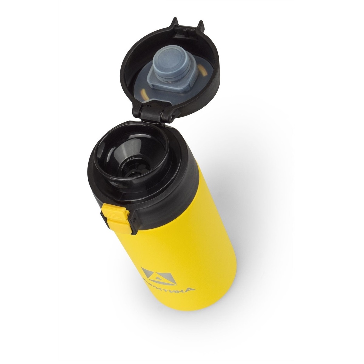 фото Ark-705-350 термос питьевой вакуумный, бытовой, тм арктика, 350 мл текстурный желтый
