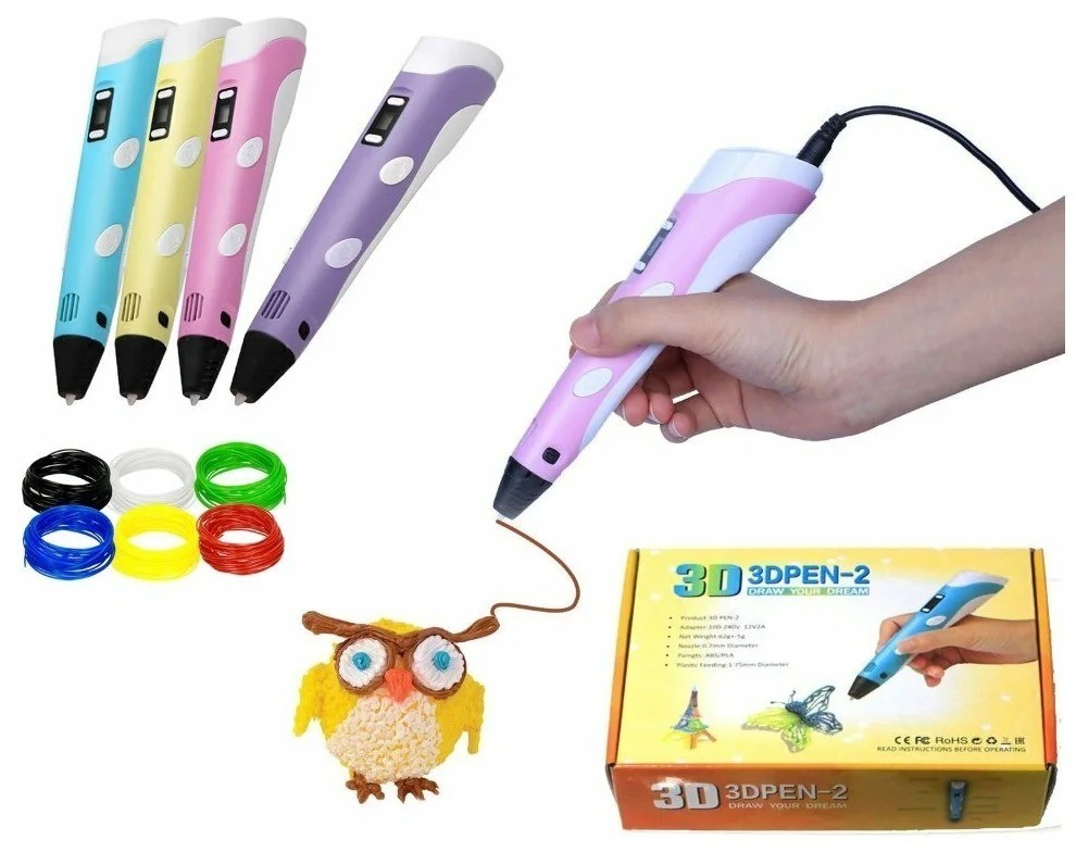 3D Ручка Printing Pen-2, голубой от MELEON