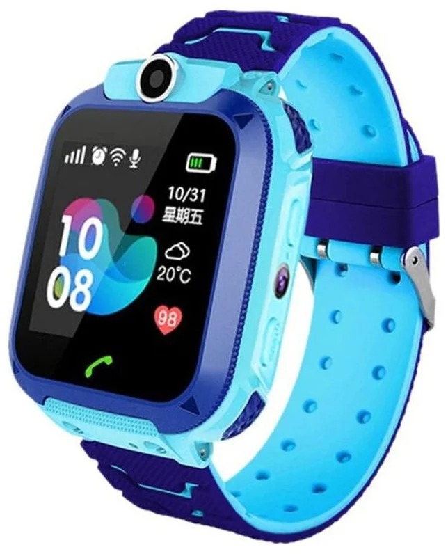 Умные детские часы Smart Baby Watch Hello Q12, цвет синий/голубой