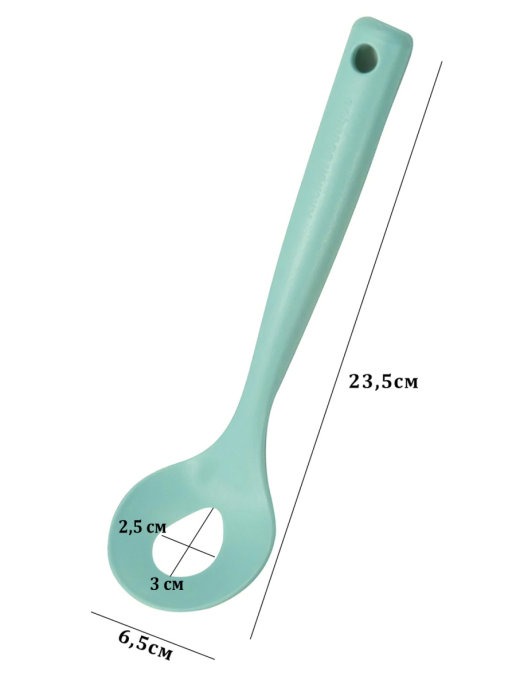 фото Ложка для приготовления фрикаделек, мясных шариков, митболов, зеленая