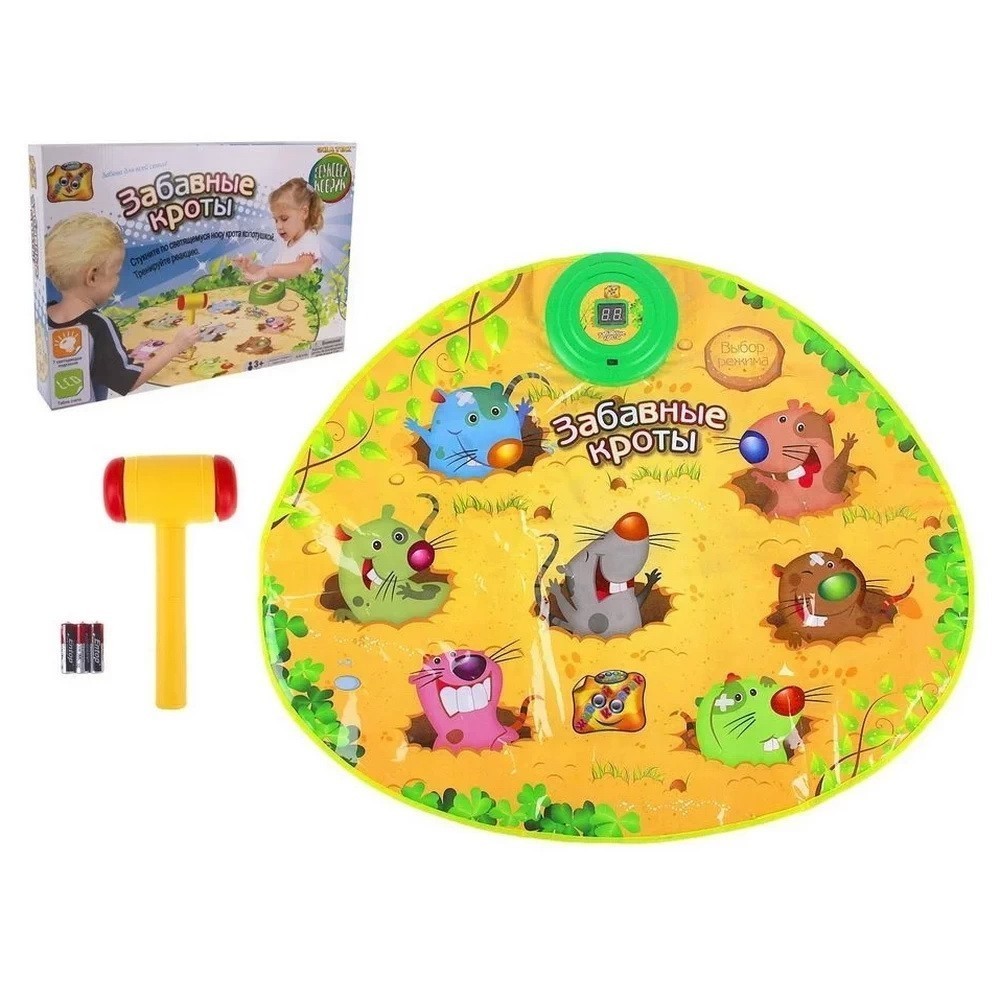 

Игровой музыкальный коврик - Веселые кроты, Hit the Moles Playmat