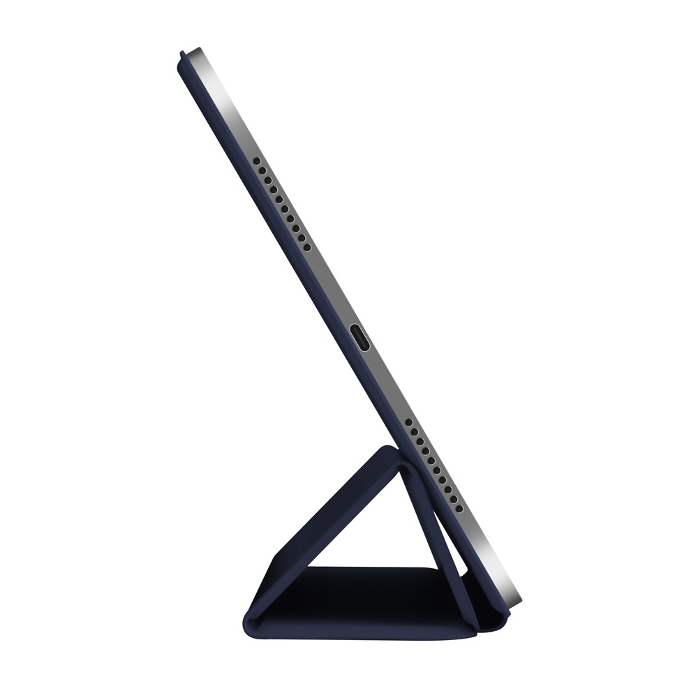 фото Чехол-подставка wallet onzo magnet для apple ipad mini 6 (2021), темно-синий, б/застежки, pet синий, deppa