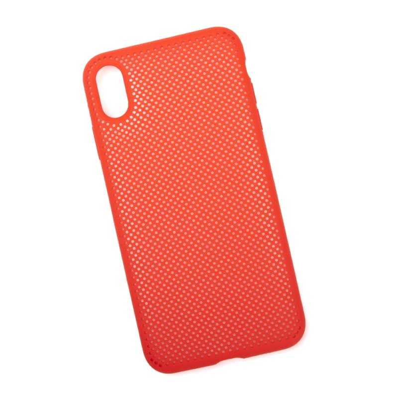 

Силиконовый чехол «LP» для iPhone Xs Max «Silicone Dot Case» (красный/коробка)