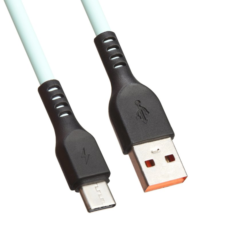 

USB кабель «LP» USB Type-C «Extra» TPE (бирюзовый/коробка)