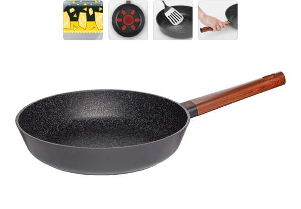 фото Сковорода nadoba oldra 728816, 28 см, черный