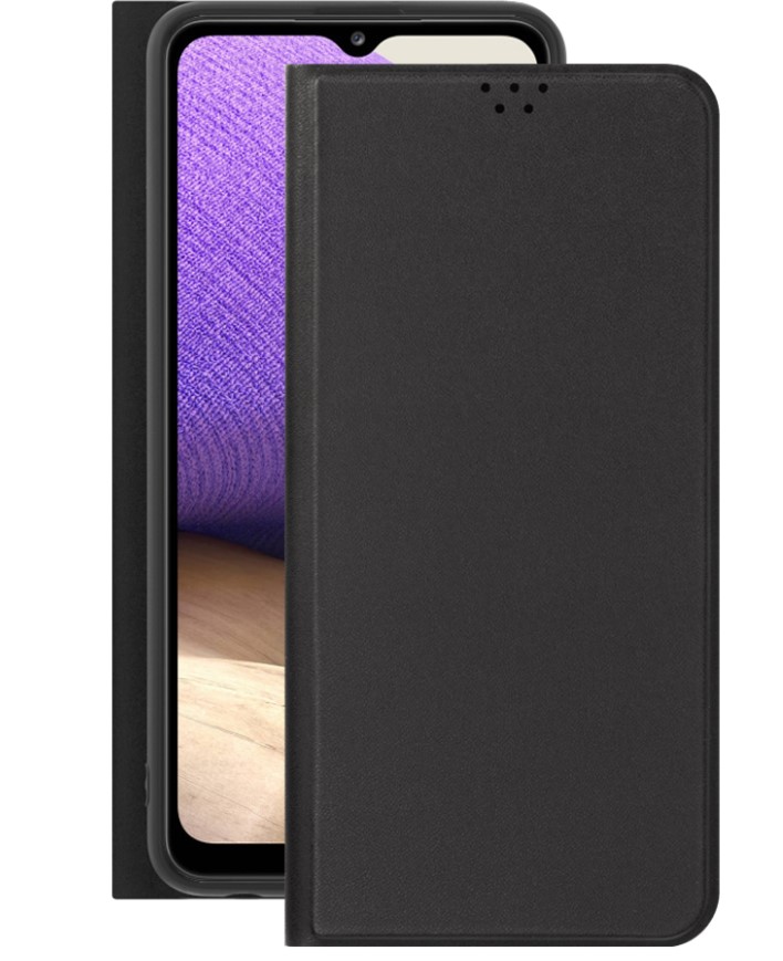 

Чехол Book Cover для Samsung Galaxy A32 (2021), черный, PET синий, Deppa