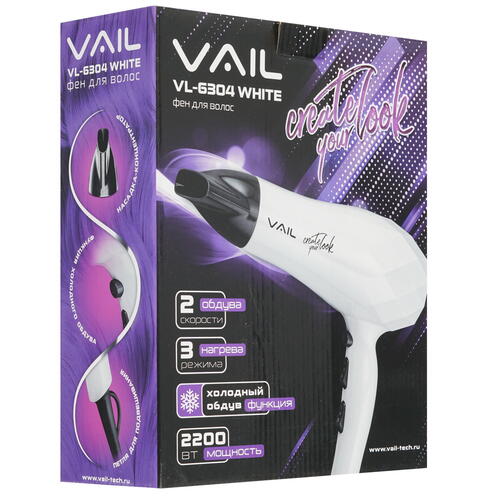 Фен VAIL VL-6304 белый