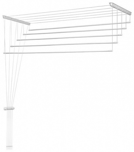Купить Сушилка для белья LDN потолочная Лиана Люкс 1,8 м, белая