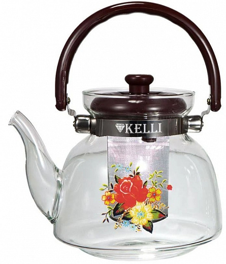 Купить Чайник заварочный Kelli KL-3004 2,2 л (бордовый)