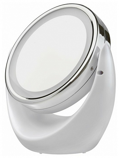 Купить Зеркало косметическое настольное Gezatone LM110 с подсветкой белый/серебристый