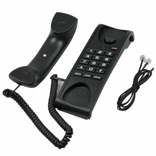 Купить Телефон проводной RITMIX RT-007 black, без дисплея, стильный ...