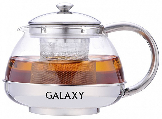 Купить Чайник заварочный Galaxy GL 9350, 0,5 л, корпус из высококач. нерж. стали, фильтр из нерж. ста