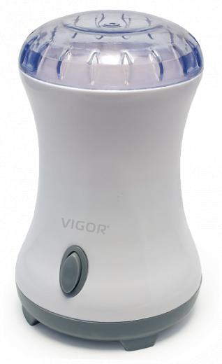 Купить Кофемолка Vigor HX-3440, мощность 160 Вт, рабочая ёмкость на 85 грамм кофейных зерен, нож из нержавеющей стали, пластиковый корпус