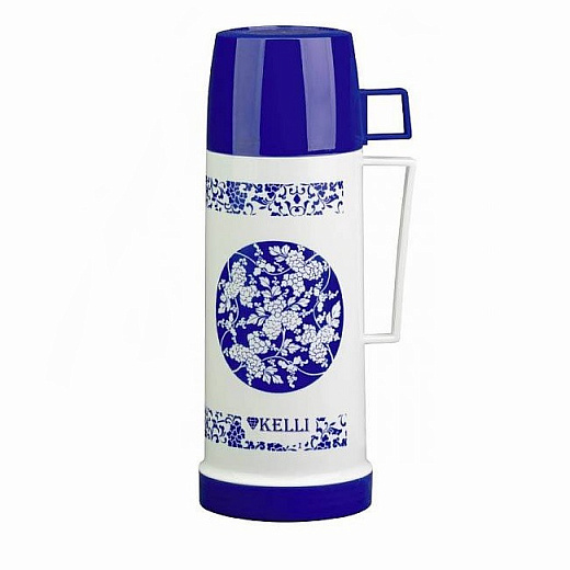 Купить Термос KELLI KL-0972 со стеклянной колбой, 0,5л, в комплекте с чашками