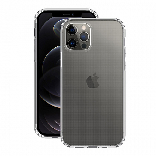 Купить Чехол Gel Pro для Apple iPhone 12 Pro/12, прозрачный, картон ...