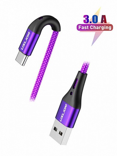 Купить USB-кабель быстрой зарядки 3.0 с Type C-разъемом Uslion, 1 м