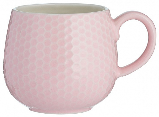 Купить Чашка Embossed 350 мл розовая