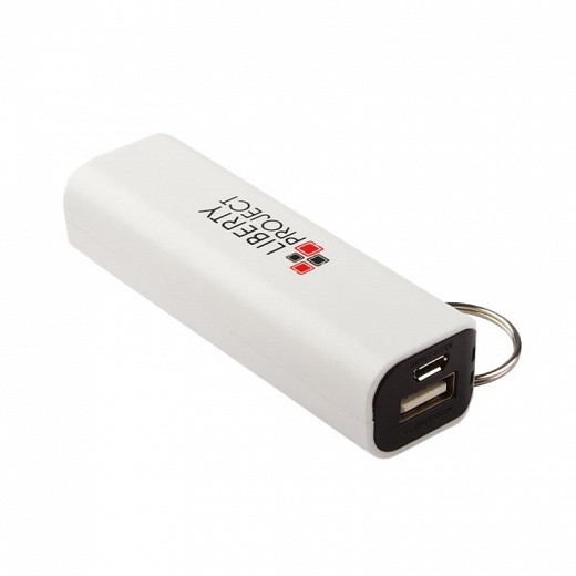 Купить Внешний АКБ «LP» 2600 мАч Li-ion USB выход 1А (белый с черным/коробка)