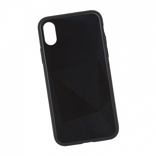 Купить Защитная крышка «LP» для iPhone X/Xs «Diamond Glass Case» (черный бриллиант/коробка)
