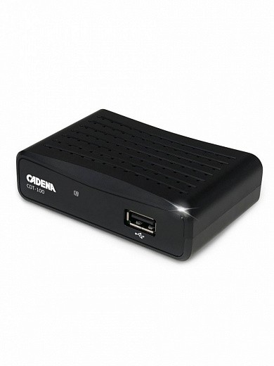 Купить Цифровой ресивер Cadena CDT-100 (Эфирный, DVB-T2, HD)