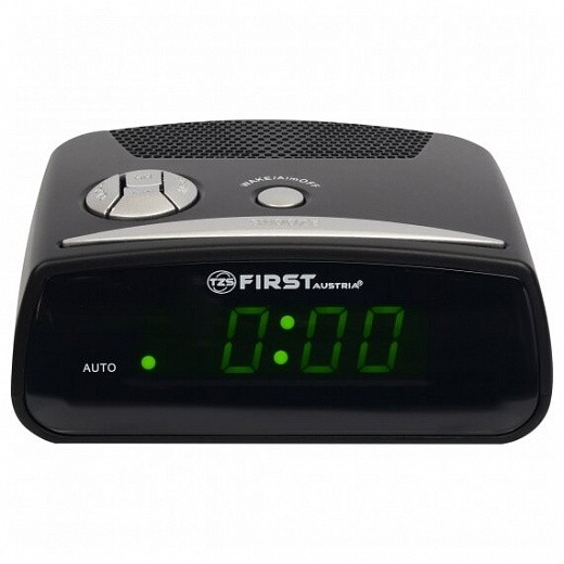 Купить Часы FIRST FA-2410-BA электронные, 0.6 LED зеленый, кварцевые, будильник, зуммер