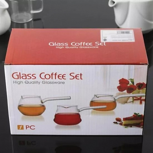 Купить Кофейный набор Glass Coffee Set High Quality Glassware Мелеон