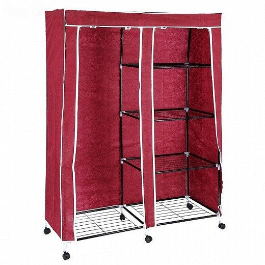 Купить Шкаф для одежды 120×45×165 см, цвет бордовый