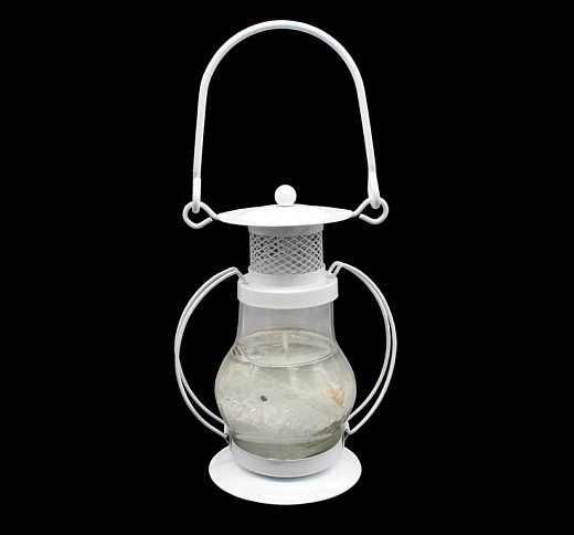 Купить Гелевая свеча - Белая Керосиновая Лампа, 13 см