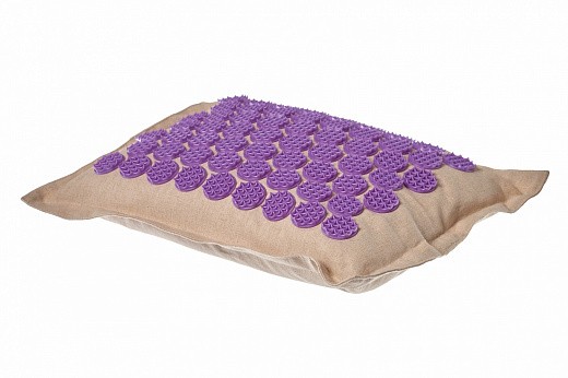 Купить Подушка акупунктурная - Нирвана с наполнителем из гречневой лузги, фиолетовый
