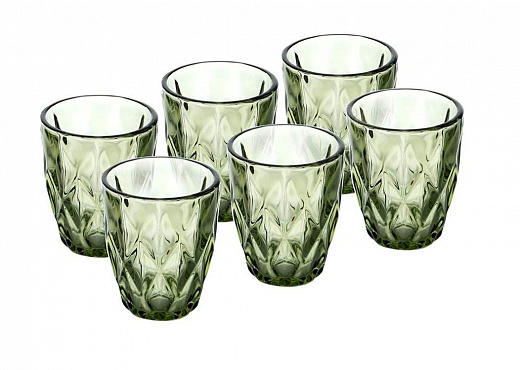 Купить Набор стаканов BACKMAN BM-0405 6 предметов 270мл из высококачественного цветного стекла