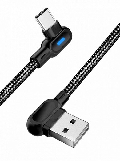 Купить Угловой USB-кабель для зарядки телефонов с Type C-разъемом, 1 м
