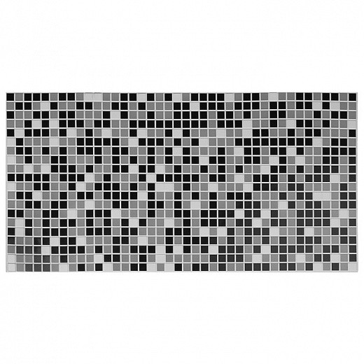 Купить Панель ПВХ - Мозаика чёрная, 955х480 мм