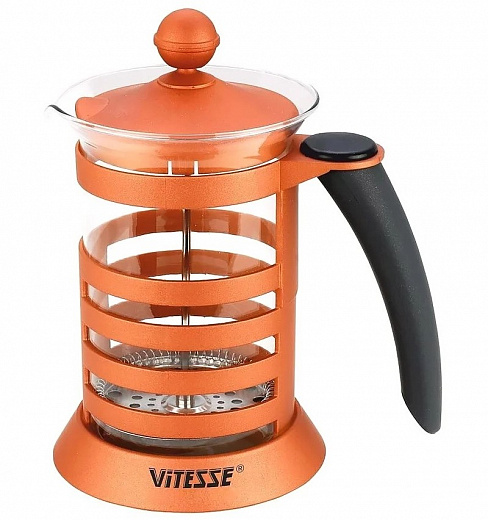 Купить Френч-пресс Vitesse VS-2607 (0,8 л) оранжевый