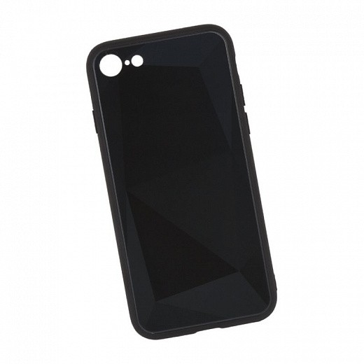 Купить Защитная крышка «LP» для iPhone SE 2/8/7  «Diamond Glass Case» (черный бриллиант/коробка)