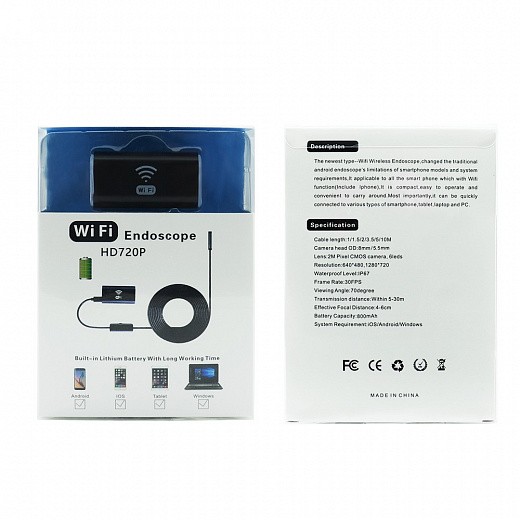Купить Эндоскоп Wi Fi Endoscope HD720P
