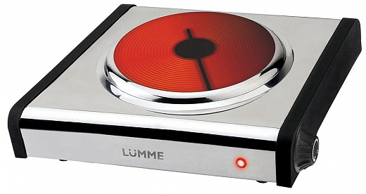 Купить Эл.плита LUMME LU-3636 инфракрасная стеклокерамика 1000Вт корпус-сталь 1-комфр