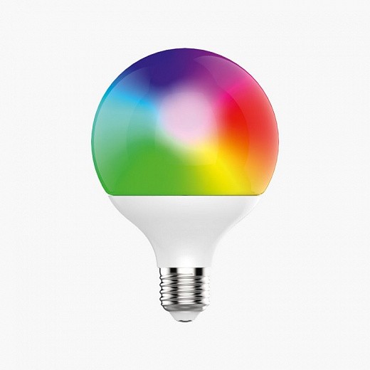 Купить Умная лампа Zetton LED RGBCW Smart Wi-Fi Bulb G95 E27 15Вт ZTSHLBRGBCWE272RU (коробка)