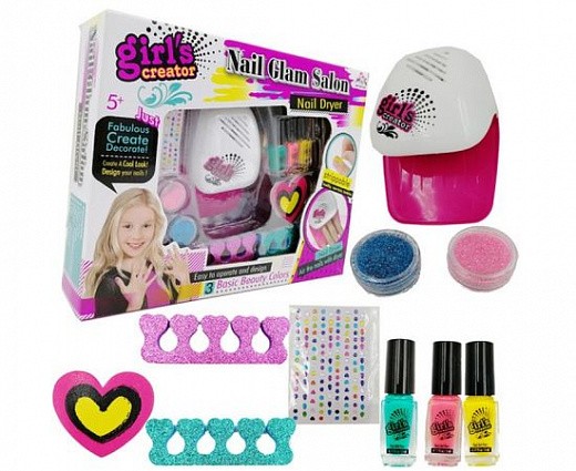 Детский маникюрный набор Nail Art Pens Girls Creator Nail Dryer