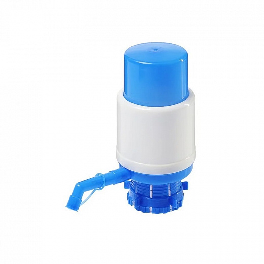 Купить Помпа для воды LuazON, механическая, большая, под бутыль от 11 до 19 л, голубая 1430087