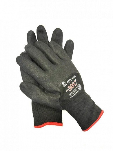 Купить Зимние утеплённые рабочие перчатки с покрытием из вспененного латекса
