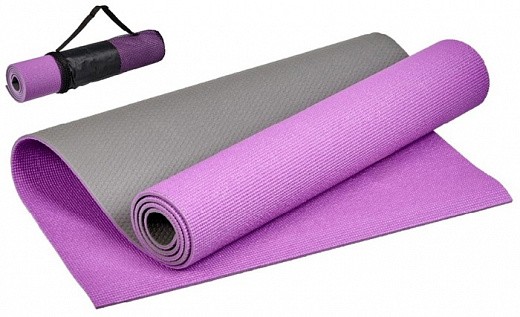 Купить Коврик для йоги и фитнеса Bradex SF 0691, 183*61*0,6 см, двухслойный фиолетовый