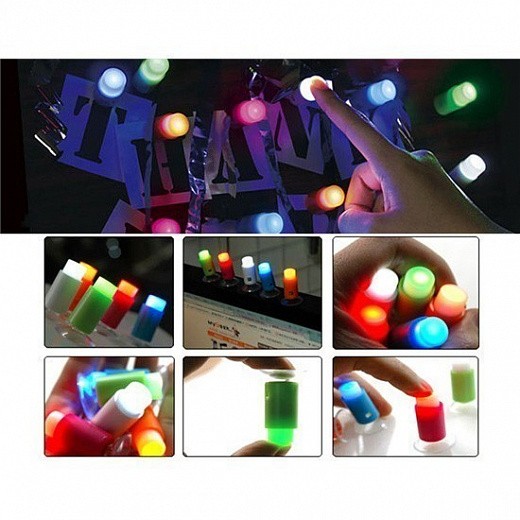 Купить Самые маленькие LED светильники - 5 шт разного цвета | Мелеон